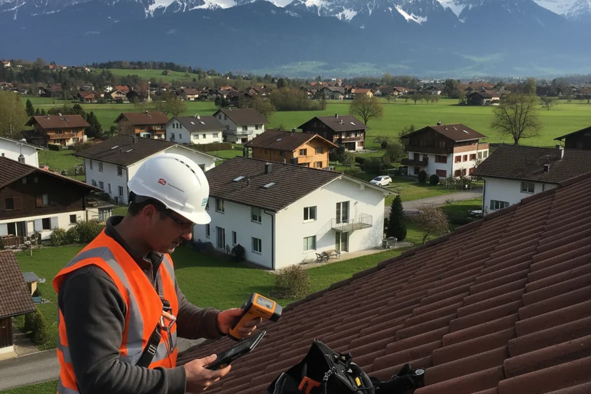 Dachanalyse fur Solaranlage